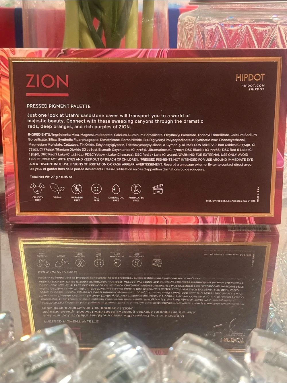 NEW HIPDOT Zion Eyeshadow Palette 15 Shade Vegan Pigment Makeup Palette Pigments